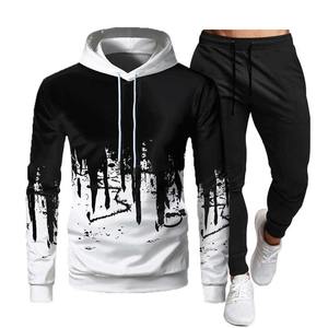 Pantalons de survêtement de bonne qualité Jogger Sets Pantalons Fashion Hooded Suit Polyester Survêtement Vêtements pour hommes Jogging Suits à vendre - Product Image 6