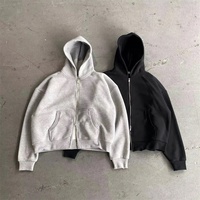 Sweat à capuche surdimensionné de qualité supérieure du fabricant, 500 g/m², 100 % coton, vierge, pour homme, streetwear, double couche