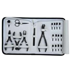 Kit d'outils pour extensions de cheveux avec pinces à ouvrir et à fermer les perles, pinces pour extensions à ruban, outil de retrait de micro-perles, crochet de traction, pince à séparer les cheveux - Product Image 6