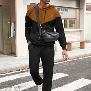 Nouveauté : Survêtement pour homme en coton 100% respirant, léger, écologique, à capuche, décontracté, uni, pour l'hiver, streetwear - Product Image 4