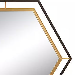 OEM Customized Trendy Wall Decorative <b>Metal</b> <b>Framed</b> Mirror Handmade for Living Room - Product Image 2