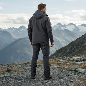 Pantalones Cargo Impermeables para Hombre, 100% Algodón, Resistentes a la Intemperie, Cintura Media, Bolsillos con Cremallera Oculta de Alta Gama, Funcionales - Product Image 5