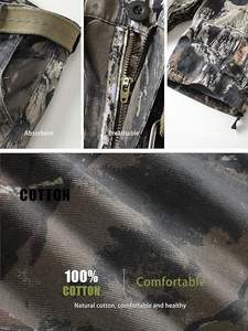 กางเกงขาสั้นคาร์โก้นุ่มลายพรางสำหรับผู้ชายกระเป๋าอเนกประสงค์พิมพ์โลโก้ตามสั่ง - Product Image 4