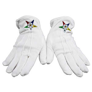 Dernier modèle de Gants maçonniques confortables blancs en coton doux Gants maçonniques personnalisés - Product Image 5