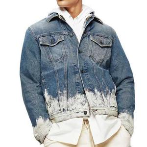 Veste de moto en toile vintage personnalisée Veste à capuche en jean pour hommes - Product Image 1