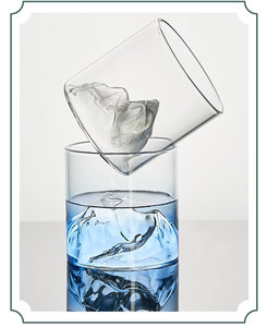 Verre montage tasse vin whisky tasse blanc Sublimation expresso verres petite balle verre à liqueur Logo personnalisé 2oz 50ml quantité OE - Product Image 1