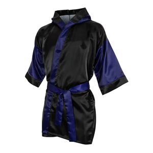 Arts martiaux Boxe Rob pour MMA Entrée Bonne Qualité Boxe Robe Art Martial Boxe Robe À Capuche Satin Robe - Product Image 1