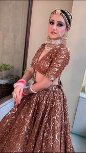 DESIGNER BRIDAL WEAR HEAVY GEORGETTE CHINE SEQUUNCE TRABAJO LEHENGAS CON HEAVY DUPATTA - Product Image 2