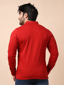 เสื้อยืดคอโปโลผ้าฝ้าย100% คุณภาพสูงสำหรับผู้ชาย, เสื้อยืดแขนเต็มพิมพ์ลายได้อย่างง่ายดายสำหรับใส่ได้ทั้งวัน - Product Image 6