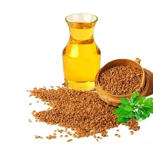 Fornitura all'ingrosso di olio di fieno greco naturale puro al 100% OEM per la produzione di cura del corpo con proprietà sorprendenti