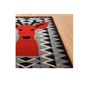 Tapis moderne de Noël en laine fait main avec motif géométrique rectangulaire de 4*6 9 * 12ft pour la maison salon chambre d'enfants - Product Image 3