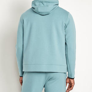 Venta al por mayor logotipo personalizado chándal sudaderas con capucha Unisex impresión lisa en relieve de gran tamaño pulóver sudadera en blanco hombres sudaderas con capucha aduanas - Product Image 2