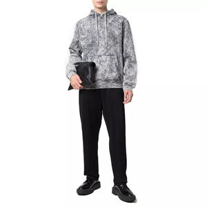 Sweat à capuche pour homme 100% coton délavé à l'acide brodé design solide avec doublure léger pour la saison d'hiver prix raisonnable à vendre - Product Image 3