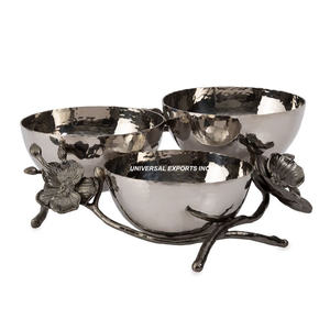 Juego de cuatro cuencos de aluminio para chocolate con forma personalizada, nuevo cuenco dulce, cuenco de chocolate elegante clásico y elegante - Product Image 6