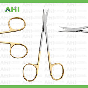 Tijeras de Ligadura de Carburo de Tungsteno con Empuñadura Ergonómica Manual, Certificación CE, 145 mm de Largo, Instrumentos Quirúrgicos Clase I AHI AHI-71-3201 TC - Product Image 2