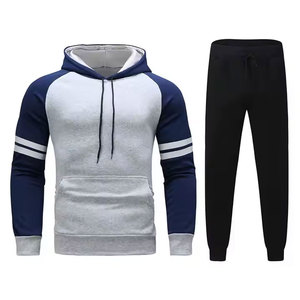 Ensemble de survêtement pour homme, nouveau design, personnalisé, décontracté, coupe classique, sweat à capuche et pantalon de jogging, tissu coton et polyester, OEM ODM, vente en gros à bas prix - Product Image 1