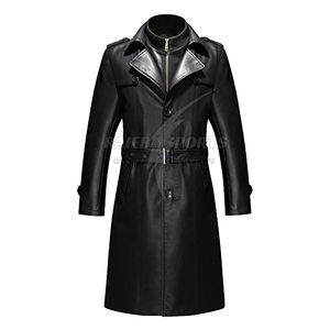 Abrigo de Cuero Genuino para Hombre, Invierno 2026, Transpirable, de Secado Rápido, Cuello Mao, Alta Calidad a Bajo Precio - Product Image 1