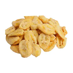 Top-Lieferant günstig Großhandel Großhandel tropisches Obst Snack knusprige Bananenchips vakuum gebratene getrocknete Bananscheibe/dehydrierte Bananen