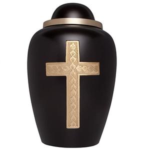 Belle urne de crémation supérieure dom nouvelles urnes pour adultes solides en alliage supérieur dom avec urnes finies bleu turquoise fournitures funéraires en gros - Product Image 3