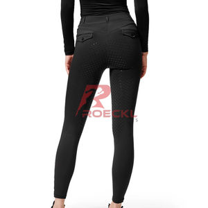 Pantalones de montar ecuestres con estilo para mujer, ajustados, transpirables, ligeros, cómodos, duraderos, para montar a caballo al aire libre - Product Image 5