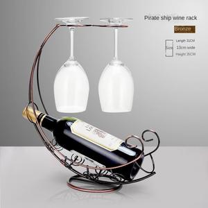 El mejor precio, alambre dorado para bicicleta, soporte para botella de vino de Metal, soporte decorativo para botella con chapado en oro - Product Image 3