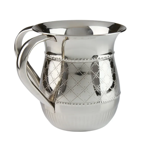 Taza de lavado de acero inoxidable de lujo, mango de vástago de latón, forma redonda, tamaño personalizado, taza de lavado de acero, pieza de diseño - Product Image 5