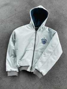 Custom Heavyweight Vintage <b>Zip</b> <b>up</b> Acid Wash Pullover Distressed Boxy <b>Cropped</b> <b>Hoodies</b> for Men Fleece Blank Plain - Product Image 2