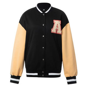 2025 <b>Vintage</b> Quilted Women Varsity <b>Jacket</b> Chenille Embroidery Patch Letterman <b>Jacket</b> for Autumn Winter Made By Isha Industry - Product Image 4