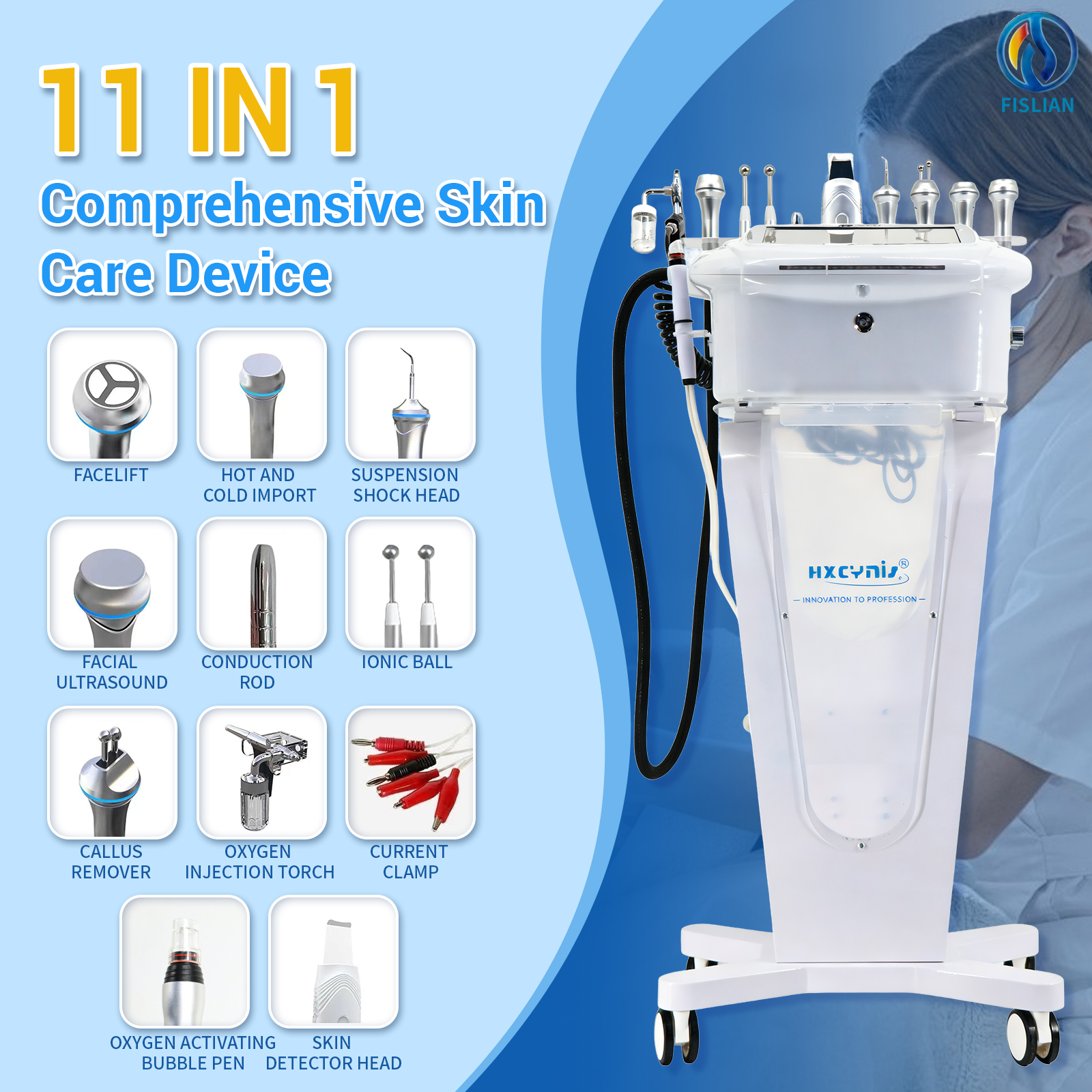 Verified Supplier 11 in 1 Multifunction Facial Beauty Machine 400+