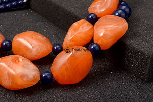 Tradebyd Trendy Collier en résine Bijoux légers Pièce de déclaration faite à la main pour femmes et adolescents - Product Image 5