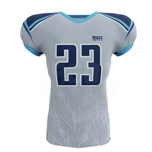 เสื้อฟุตบอลอเมริกันแขนสั้นระบายอากาศสำหรับผู้ใหญ่เสื้อฟุตบอลขนาดออกแบบได้ตามต้องการ - Product Image 1