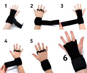 ด้ามจับหนังสำหรับยิมนาสติกยกน้ำหนักด้ามจับครอสฟิตมือสำหรับยกน้ำหนักออกแบบโลโก้ได้ตามต้องการ - Product Image 5