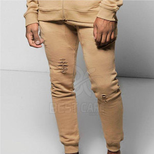 <b>Top</b> Selling OEM Service Men <b>Distressed</b> Tracksuit Wholesale Price 100% Cotton Men <b>Distressed</b> Tracksuit - Product Image 5