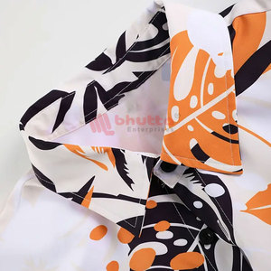 Conjunto de Verano con Estampado Floral, Conjunto de 2 Piezas con Estampado de Hojas Tropicales Hawaianas, Ropa de Playa, Traje de Vacaciones - Product Image 5