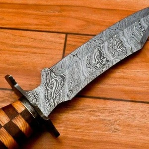 Cuchillo Bowie fijo hecho a mano con hoja de acero al carbono mango de hueso supervivencia al aire libre Camping pesca caza cuchillos para uso en la cocina - Product Image 3