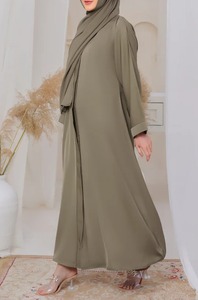 Abaya musulmana de la mejor calidad para mujer 2025 Nueva Abaya elegante de tamaño y colores personalizados para mujer en la mejor tela - Product Image 5