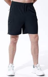Pantalones cortos transpirables de alta calidad para hombre, pantalones cortos informales para gimnasio, nuevo diseño, pantalones cortos para correr, bolsillos en la cintura elástica - Product Image 3