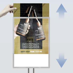 Caja de luz LED ultrafina OEM ODM, marco de borde de aluminio personalizado, póster rectangular colgante para anuncios, cristal luminoso extraíble decorativo - Product Image 3