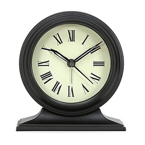 Reloj decorativo Vintage con alarma, Retro de Metal mesa fija tradicional de mediados de siglo, diseños modernos para todas las estaciones - Product Image 1