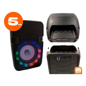 <b>Bluetooth</b> Speaker/Radio/Aux/TF Card/<b>Mic</b> Woofer Pack 5pc - Assorted Colors - Product Image 6
