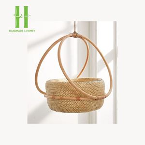 Meilleur choix de jardinière suspendue en rotin naturel pour salon Pots de fleurs et jardinières Conception OEM Personnalisé en gros Fait à la main à Vi - Product Image 1
