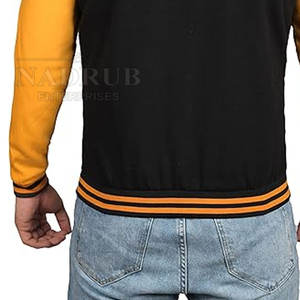 Vente en gros Veste Letterman en polaire pour homme Veste Letterman personnalisée en polaire quantité minimale de commande bas Qualité supérieure à vendre - Product Image 6