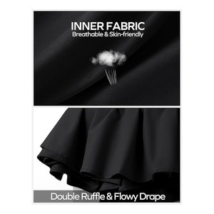 Jupe de tennis taille haute plissée de haute qualité pour femmes avec poches tissu Spandex Polyester pour la course d'entraînement de golf athlétique - Product Image 4