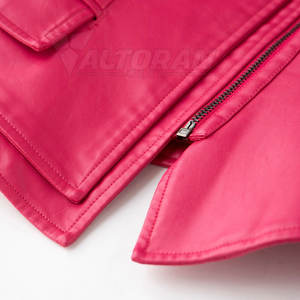 Veste en cuir pour femmes, style minimaliste, veste en cuir tendance pour femmes, vêtements décontractés modernes, veste en cuir pour femmes - Product Image 6