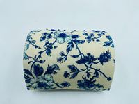 YASHVI EXPORTS Boîte à bijoux en tissu de coton imprimé et perlé, forme dôme, couleur et logo personnalisés, capacité 0-1L, taille sur mesure
