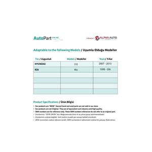 Jeu de 2 buses d'arrosage de pare-brise pour Hyundai I10,kia Rio - Product Image 4