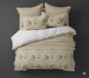 Ensemble de draps de lit d'hôtel Premium Snow White imprimé 4 pièces Drap-housse/Drap plat 2 taies d'oreiller 400TC Microfibre Literie de luxe toutes saisons - Product Image 5