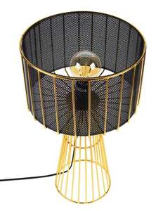 Toned <b>Black</b> & <b>Gold</b> Table Lamp Portable Natural Flameless Home <b>Decoration</b> for Christmas Easter Valentine's Day - Product Image 1