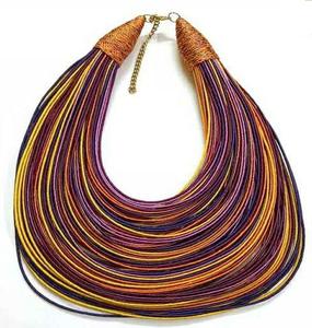 Mode femme perlée brodée perle feuille courte chaîne pendentif collier idéal pour les fêtes mariages cadeau américain européen - Product Image 6