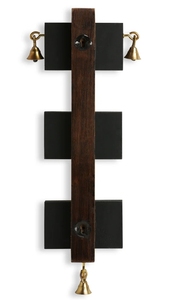 Warli ที่ใส่กุญแจมือทาสีในไม้สนและไม้สัก6ตะขอยึดจดหมายสำหรับประตูบ้านที่วางกุญแจ - Product Image 5